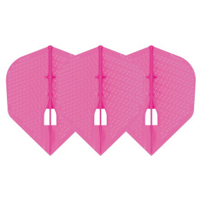 L-Style L-Flight PRO Dimple L3 Pink, set de 3 ailettes moulées.