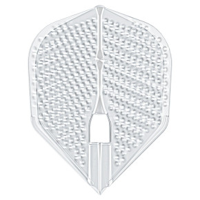 Ailette moulée L-Style L3 PRO Dimple Clear avec texture alvéolée transparente.