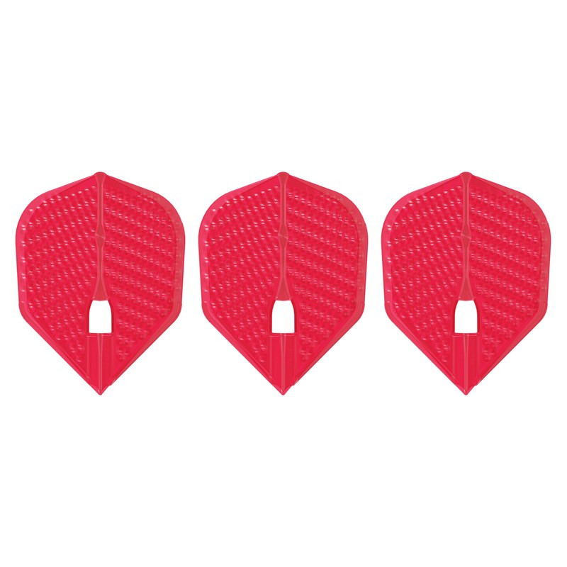 Trois ailettes L-Style L-Flight PRO Dimple L3 rouge