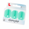 Packaging des ailettes L-Style L-Flight PRO Dimple L3 Pearl Emerald vendues par lot de 3.