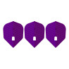 Ailettes L-Style L-Flight PRO Dimple L3 Purple Deep alignées pour fléchettes précises et stables.