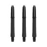 Shafts L-Style Laro Carbon 260 In-Between noirs, pack de 3 tiges carbone pour fléchettes.