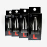 Packaging L-Style Laro Carbon noir, shafts japonais pour fléchettes en formats 190, 260 et 330.