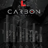 Guide des dimensions L-SHaft Carbon Locked Straight noirs pour choisir la bonne longueur de shaft.