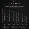 Guide des longueurs L-SHaft Carbon Locked Straight pour choisir ses shafts L-Style noirs.