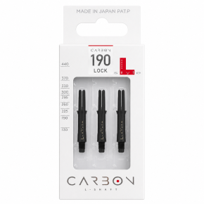Packaging L-Style L-SHaft Carbon 190 Short noir avec 3 shafts carbone.