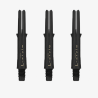 Shafts L-Style L-SHaft Carbon Locked Straight 190 noirs, pack de 3 tiges short.