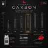 Guide des longueurs L-SHaft Carbon Locked Straight Black avec format 260 mis en avant.