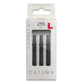 Packaging L-SHaft Carbon Locked Straight 295 Black avec 3 shafts carbone