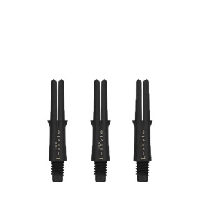Shafts L-Style L-SHaft Carbon Locked Straight 130 noirs, pack de 3 tiges extra short.
