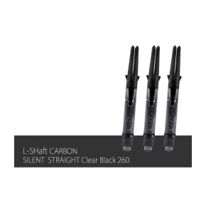Pack L-Shaft Silent Carbon Straight Black 260 avec Champagne Rings inclus.