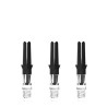 Lot de 3 shafts L-Style Silent Carbon Clear 130 extra-short pour fléchettes.