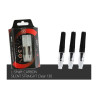 Pack L-Shaft Silent Carbon Straight Clear 130 avec Champagne Rings inclus.