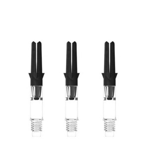 Lot de 3 shafts L-Style Silent Carbon Clear 190 short pour fléchettes.