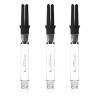 Lot de 3 shafts L-Style Silent Carbon Clear 330 medium pour fléchettes.