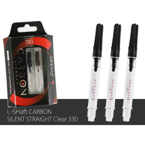 Pack L-Shaft Silent Carbon Straight Clear 330 avec Champagne Rings inclus.