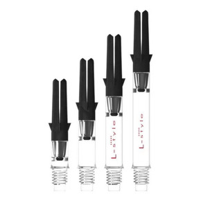 Shafts L-Style Silent Carbon Clear 330 medium dans la gamme de longueurs.