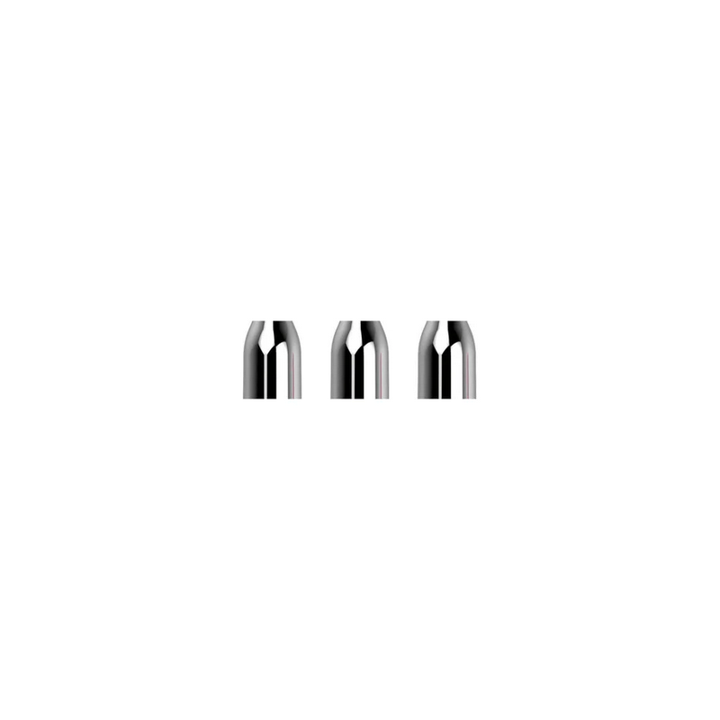 Lot de 3 Premium Champagne Rings Silver L-Style pour réduire les robin hoods.