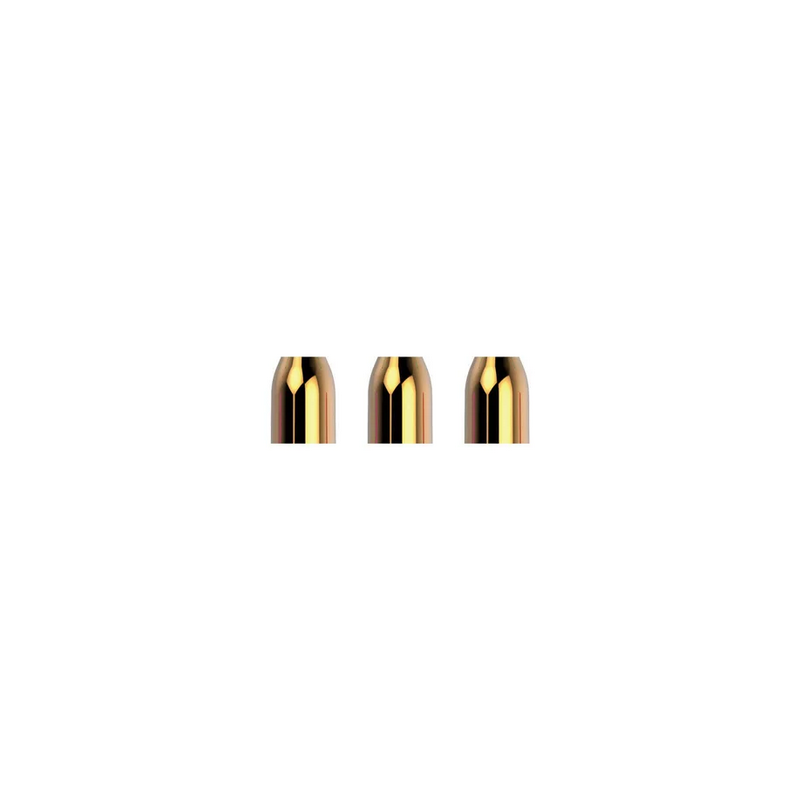 Lot de 3 Premium Champagne Rings Gold L-Style pour ailettes PRO et réduction des robin hoods.