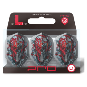 Packaging officiel des ailettes L-Style Ryan Searle V4 PRO L1 Clear Black.