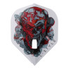 Ailette moulée L-Style Ryan Searle V4 PRO L1 Clear White design skull.