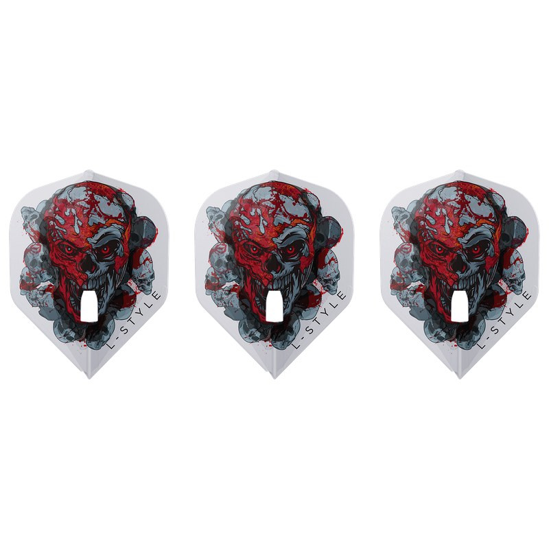 Lot de 3 ailettes L-Style Ryan Searle V4 PRO L1 Clear White.