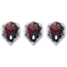 Lot de 3 ailettes L-Style Ryan Searle V4 PRO L1 Clear White.
