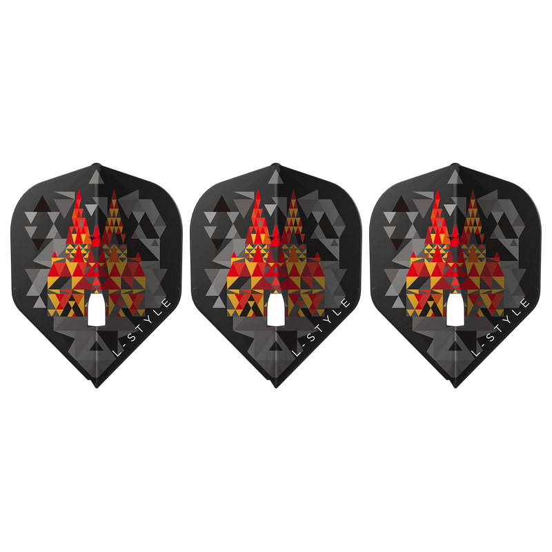 3 ailettes professionnelles pour fléchette L-Style Florian Hempel Ver.2 PRO L1 Black