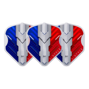 Set original L-Style V-Series Type B L1EZ Clear White bleu blanc rouge.