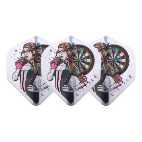 Set de 3 ailettes L-Style Super Fallon L1 EZ Clear White.