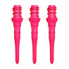 Trois pointes Lippoint Premium Short Neon Pink 2BA, format court rigide pour fléchettes électroniques.