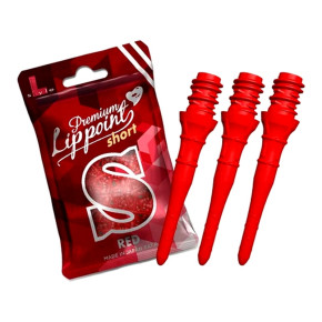 Sachet L-Style Lippoint Premium Short Red avec 30 pointes soft tip 2BA rigides.