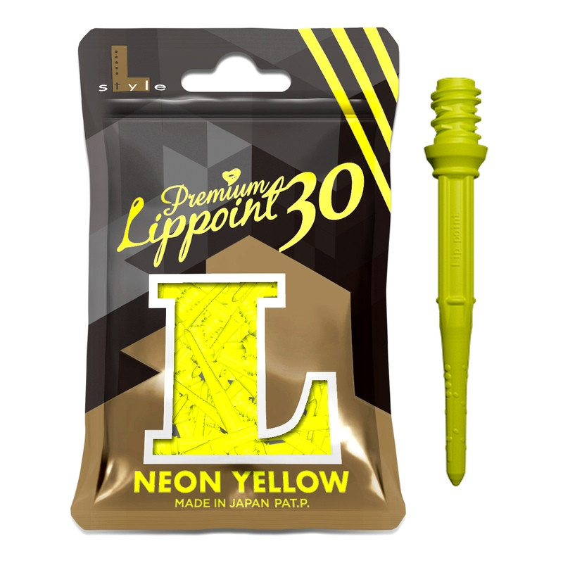 Sachet de 30 pointes L-Style Lippoint 30 Neon Yellow avec une pointe 2BA