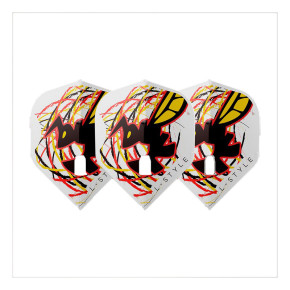 Set de 3 ailettes moulées L-Style John Desreumaux V1 PRO L1 White.