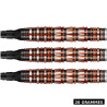 Trois fûts Shot Badlands Rustin 20g, profil bomber front weighted et grip Shark.