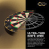 Technologie Knife Wire ultra-fine de la cible Bull's Advantage 8 réduisant les rebonds.