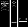 Tapis de fléchettes Jack Daniel's Deluxe avec dimensions officielles et repères de lancer réglementaires.