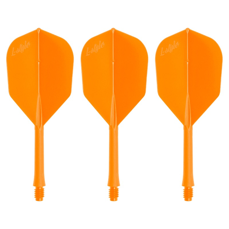 Lot de 3 barflight néon orange, ailettes pour fléchettes ultra résistantes.