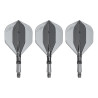 Lot de 3 ailettes moulées L-Style L-System Clear Black 190