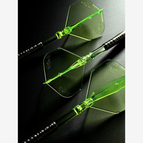 L-Style L-System L1 190 Neon Yellow monté sur trois fléchettes