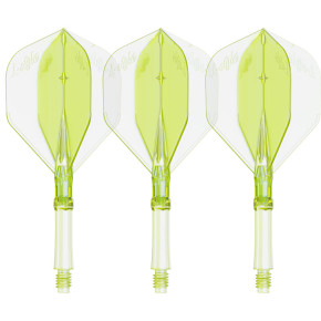 Ailettes premium L-System 260 L1 jaune néon de chez L-Style.