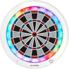 Cible électronique connectée Granboard 3S blanche avec éclairage LED et application de jeu.
