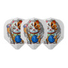 Lot de 3 ailettes L-Style Kevin Chatte White V1 au format L1 EZ Standard.