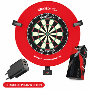 Gran Eye G2, scoreur automatique IA GranDarts pour cible acier avec chargeur PD 45 W offert