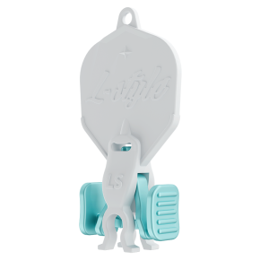 L-Style L-System Key-2 White Emerald, outil de démontage des ailettes et tiges, vue de trois quarts