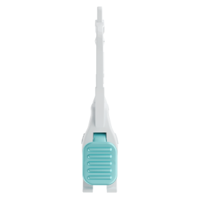 Vue latérale du L-Style L-System Key-2 White Emerald, outil compact de démontage pour fléchettes