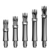 Shafts L-Style L-System Clear Black : comparaison des longueurs 190, 225, 260, 295 et 330 – vue de gamme