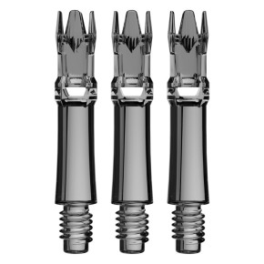 Lot de 3 shafts L-Style L-System Clear Black 225 – tiges noires transparentes
