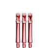 Lot de 3 shafts L-Style L-System Clear Red 330 – tiges rouges transparentes