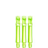 Lot de 3 shafts L-Style L-System Neon Yellow 295 – tiges jaunes néon transparentes